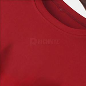 T-shirt unisexe pour homme en coton 100% de haute qualité, imprimé sur mesure avec un design tendance, tissu jersey surdimensionné, rouge, t-shirts personnalisés pour homme - Product Image 5