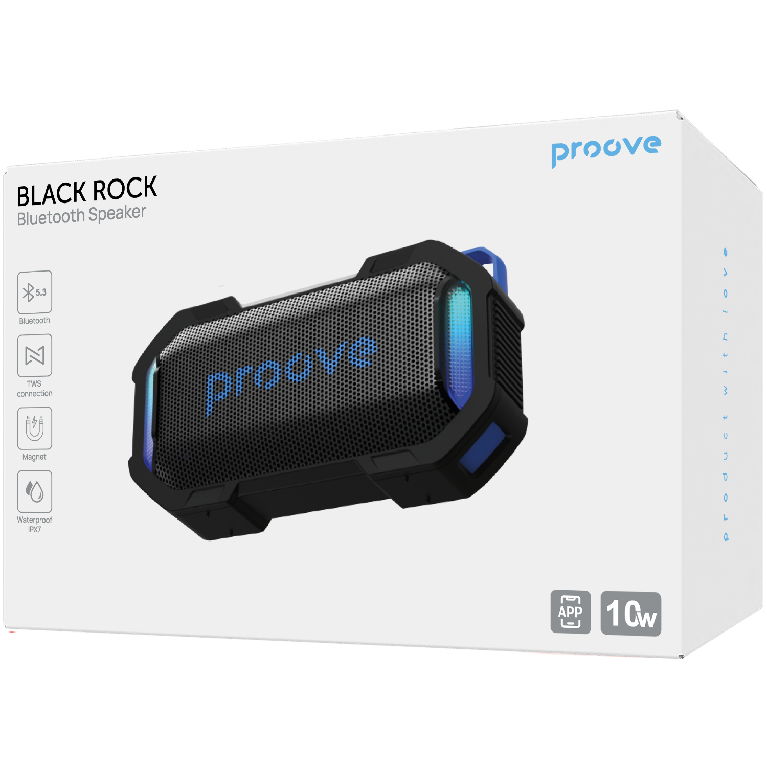 Portable Speakers Proove Black Rock 10W Wireless Speaker with Deep Bass Portable Speaker for Outdoor & Party · image 6