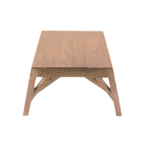 Table basse moderne marron clair pour la maison combinaison décorative rectangulaire et pieds coudés pour le salon - Product Image 3