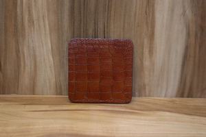 高品質環境にやさしいかわいいカスタムスクエア本革コースタービンテージ家庭用装飾ティーワインとドリンク用プレイスホルダー - Product Image 3