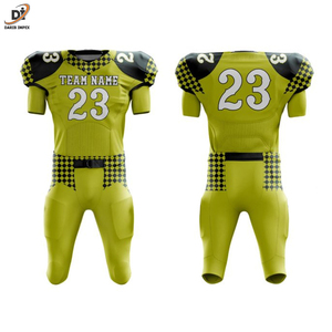 Uniformes y Pantalones de Fútbol Americano Personalizados para Adultos, Transpirables, de Malla/Poliéster, con Bordado y Sublimación - Product Image 6