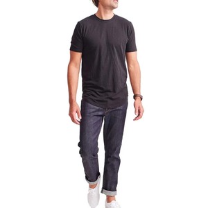 Wholesale Bamboo Cotton Blend Blank T-<b>shirts</b> Plain Sustainable Retail Fit Eco Conscious Apparel Bulk Supplier For Europe - Product Image 4