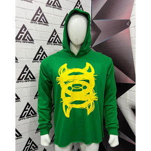 Sweat-shirts à capuche en molleton 100% coton, imprimés numériquement, de haute qualité, coupe-vent, écologiques, pour hommes, style streetwear - Product Image 1