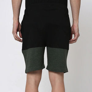 Pantalones cortos deportivos informales de verano 100% de algodón para hombre, pantalones cortos de entrenamiento de algodón suave con patrón sólido, teñido liso - Product Image 3