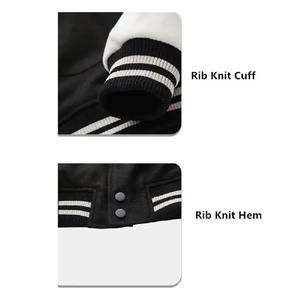 Chaqueta de Béisbol Estilo Letterman para Hombre, Abrigo Varsity de Invierno, Impermeable, Reversible, con Mangas Farol, Forro de Poliéster, Tejido de Punto - Product Image 3