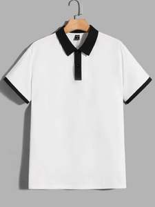 Polo unisexe à manches courtes avec logo personnalisé de haute qualité Jersey 100% T-shirts en polyester pour les activités de plein air Taille pour hommes - Product Image 5
