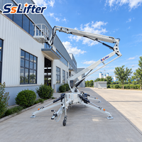 Nacelle articulée sur remorque SS14T, hauteur de levage 14m, double alimentation AC/essence, télécommande, pour services aéroportuaires