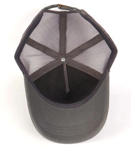 Casquette de camionneur classique à six panneaux avec devant en sergé de coton, panneaux arrière en maille et casquette de baseball décontractée de style visière incurvée OEM - Product Image 3