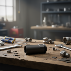 Long 1'' <b>Impact</b> Hexagonal <b>Sockets</b> with Thin Walls Pneumatic Tools Accessories and Parts USAG - Product Image 3