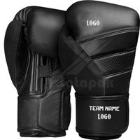 Nouveaux Gants de Boxe Professionnels en Cuir avec Fermeture Auto-agrippante Réglable, Anti-humidité pour l'Extérieur, Soutien du Poignet pour Adultes