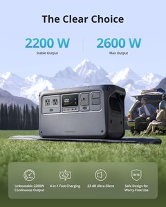 Stazione Portatile DJI Power <span class=keywords><strong>1000</strong></span>, Batteria LiFePO4 1024Wh, Uscita AC 2200W/USB-C 140W, Pannello Solare Ultra-Silenzioso 23db, Backup Domestico - Product Image 1