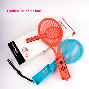 Raquettes de tennis en plastique en pack double, fournies par l'usine, pour accessoires de jeux Nintendo <span class=keywords><strong>Switch</strong></span>, colorées - Product Image 4