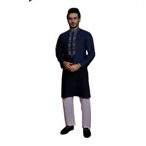 Toptan fabrika fiyatları pamuk yapımı erkek rahat Shalwar Kameez elbise/100% en kaliteli yeni tasarım Shalwar Kameez erkekler için