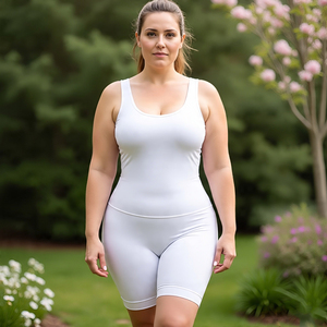 Body sin costuras de talla grande para mujer, mono moldeador de Cuerpo Adelgazante ajustado, traje de baño de gran tamaño de una pieza para mujer - Product Image 1