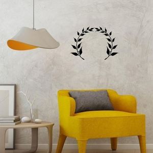 Decoración de Pared de Metal Negro con Diseño de Hojas, Arte Decorativo para el Hogar, Hotel, Restaurante, Oficina, Sala de Estar, Decoración de Pared para el Hogar - Product Image 2