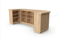 Table de bar haute moderne, mobilier de bar en bois contemporain pour la maison ou un usage commercial