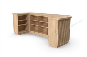 Table de bar haute moderne, mobilier de bar en bois contemporain pour la maison ou un usage commercial - Product Image 3