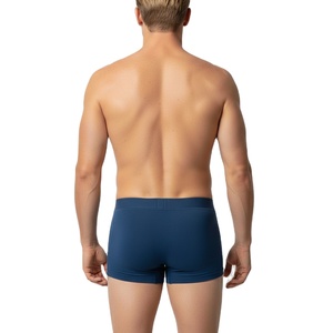 Calzoncillos bóxer personalizados de marca para hombre, ropa interior bóxer estampada de algodón grueso con su logotipo personalizado y servicio OEM de marca - Product Image 5