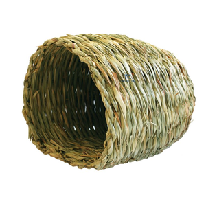 Conejo tejido hierba nido conejito heno Mat pequeño Animal masticar juguete para hámster conejo conejillo de indias Castillo hábitat - Product Image 3