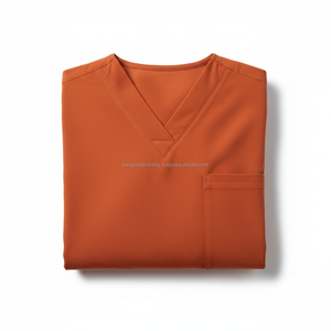 Uniforme Médico Personalizado OEM, Uniforme de Enfermería Ligero de Satén con Cuello en V Unisex, Conjunto de Uniforme Médico con Múltiples Bolsillos - Product Image 6