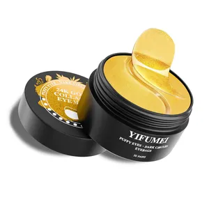 Bio-Kollagen-Gel Faltenbekämpfung Augenbeutel dunkle Ringe Goldene Hydrogel-Schlaf-Puffy-Augenmasken-Platten