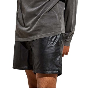 Brand New 2026 <b>Men</b> <b>Real</b> Cow Leather <b>Black</b> Cargo Shorts With Zip Pakistan Made Good Quality Leather Shorts - Product Image 6