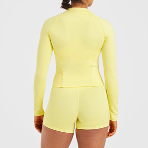 Trajes Deportivos Cortos para Mujer al por Mayor, Ropa de Gimnasio, Chaquetas de Yoga con Cierre y Compresión, Pantalones Cortos de Ciclista, MOQ Bajo - Product Image 2