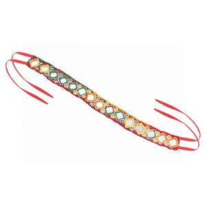 Cinturón Tribal Banjara Antiguo Hecho a Mano en India, Cinturón de Tela Bordada de Kutch, Accesorios para Bailarinas del Vientre - Product Image 2