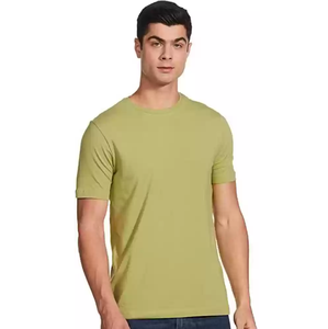 Camisetas de Cuello Redondo para Hombre, 100% Algodón, Ligeras, Transpirables, con Bolsillos Delanteros, Corte Regular, Venta al Por Mayor 2026 - Product Image 5