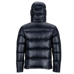 Veste matelassée fine à fermeture éclair imperméable personnalisée avec capuche, veste d'hiver légère et chaude pour hommes et femmes - Product Image 2