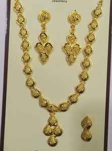 Conjunto de Joyería Africana de Aleación de Zinc, Collar y Aretes Clásicos Vintage, Regalo para Ella, para Bodas, Compromisos y Fiestas - Product Image 2