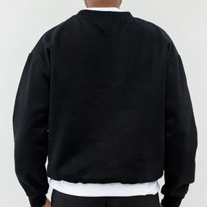 Sudaderas Extra Grandes para Mujer y Hombre, Corte Cuadrado, Cuello Redondo, Alta Calidad, Moda Casual, Ropa Urbana, Sudadera Corta - Product Image 3