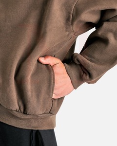 Sudadera con capucha de algodón 100% para hombre, estilo urbano, para invierno, con cremallera, color liso, personalizable con logotipo, venta al por mayor - Product Image 3
