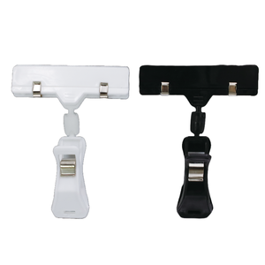 Pequeño negro respetuoso con el medio ambiente Durable PVC/PET estante borde Clip Tag Holder para venta al por menor precio señalización accesorios de exhibición - Product Image 2