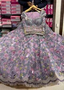 NUDAL WEAR LOURD DOUX NET RÉEL MIROIR TRAVAIL LEHENGAS CHOLI AVEC DUPATTA - Product Image 6