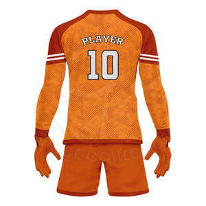 ชุดยูนิฟอร์มผู้รักษาประตูสำหรับใส่100% เสื้อโพลีเอสเตอร์พิมพ์ลายเองโดยคอลเลกชันสง่างาม - Product Image 2