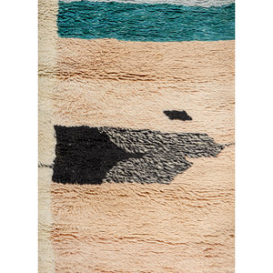 Alfombras de Lana Anudadas a Mano Zuri Ivory Pae-4586, Diseño Abstracto para Sala de Estar, Dormitorio, Pasillo, Rectangulares y Cuadradas, Hechas a Mano en Tabriz para Adolescentes - Product Image 3