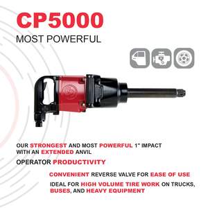 Clé à chocs pneumatique à poignée en D extensible de 7 pouces avec couple maximal de 2500 Ft.lbf (3390 Nm) et 3700 tr/min, personnalisable OEM - Product Image 2