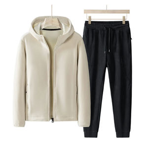 Chándal de lana de tecnología deportiva personalizado para hombre, nuevo diseño, venta al por mayor, trajes deportivos para correr con cosas calientes y buenas para deportes de invierno - Product Image 3