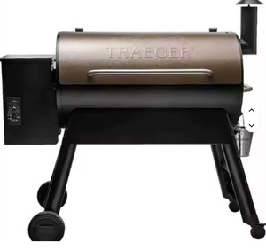 เตาปิ้งย่างถ่านคุณภาพดีที่สุด 34 บาร์เรล สีบรอนซ์ ปรับความสูงได้ โครงเหล็กชุบสังกะสี อลูมิเนียม ความจุถ่าน - Product Image 3