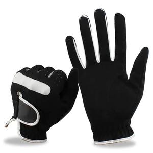 Guantes de golf más vendidos Guantes deportivos de mano izquierda y derecha transpirables antideslizantes de fibra suave azul para hombres y mujeres - Product Image 1