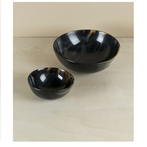 Vente chaude bol en corne de buffle dîner taille personnalisée bol en corne de buffle en corne naturelle personnalisé de haute qualité - Product Image 4