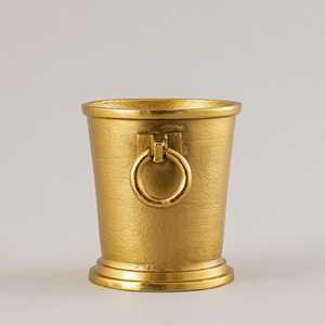 ถังน้ำแข็งอะลูมิเนียมลายทองเคลือบ EPL (ขนาดยาว 10.5x กว้าง 8x สูง 9 นิ้ว น้ำหนัก 2.131 กก.) สำหรับของชำร่วยในงานปาร์ตี้ - Product Image 4