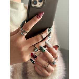 Uñas Postizas con Diseño Espiral Único para un Estilo Elegante - Product Image 2