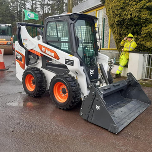 Original Usado Mini Bobcat S70 Skid Steer Loader E s160 , s130 skid steer Com Carregador Frontal Para preço barato