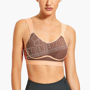 Sujetador deportivo personalizable Active Wear para mujer Tallas grandes Transpirable Spandex Poliéster Hecho en Pakistán - Product Image 1