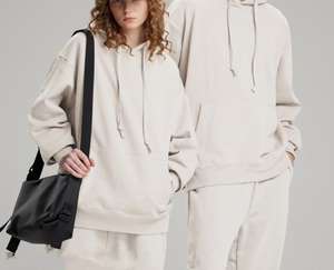 Venta al por mayor de peso pesado Premium Pullover Plus Size Unisex sudadera chándales para las mujeres pantalones de chándal y conjunto con capucha - Product Image 6