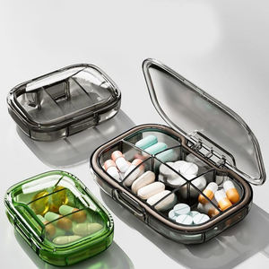 Pastillero Pequeño y Ligero JUXINDA, Práctico Pastillero para Tres Comidas al Día, Organizador de Medicamentos Portátil para Pastillas - Product Image 1