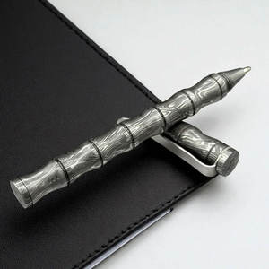 Bolígrafo de Acero de Damasco, Herramienta de Escritura Hecha a Mano de Primera Calidad, Bolígrafo de Metal de Lujo para Escritorio Ejecutivo, Oficina y Regalos Especiales - Product Image 2