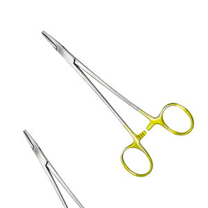 Porte-aiguille Crile-Wood Insert en carbure de tungstène, joint en boîte, finition satinée, droit 159mm de long Fabricant au Pakistan - Product Image 1